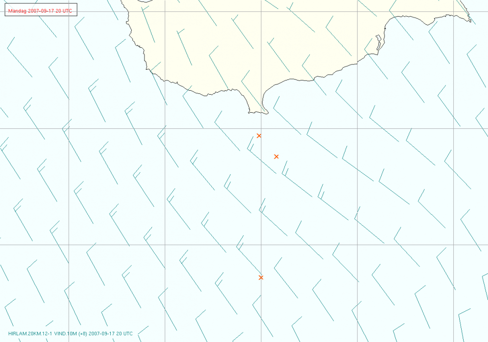 Deployment positions southwest of Cyprus